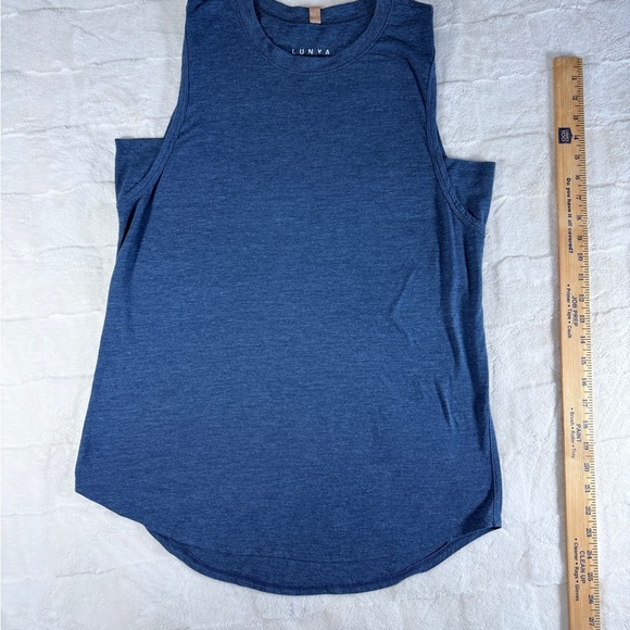 lunya Tops - Lunya Deep Blue Restore Tank- Medium